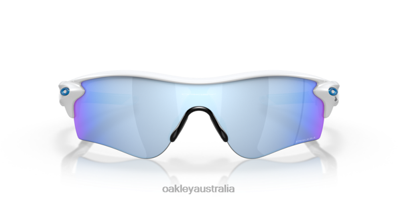 RadarLock Path (Low Bridge Fit) Prizm Deep Water Polarized Lenses, Matte White Frame Oakley2ZJX719