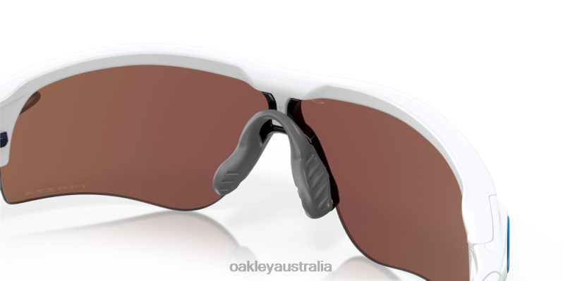 RadarLock Path (Low Bridge Fit) Prizm Deep Water Polarized Lenses, Matte White Frame Oakley2ZJX719