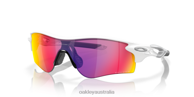 RadarLock Path (Low Bridge Fit) Prizm Road Lenses, Polished White Frame Oakley2ZJX702