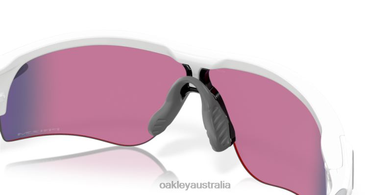 RadarLock Path (Low Bridge Fit) Prizm Road Lenses, Polished White Frame Oakley2ZJX702