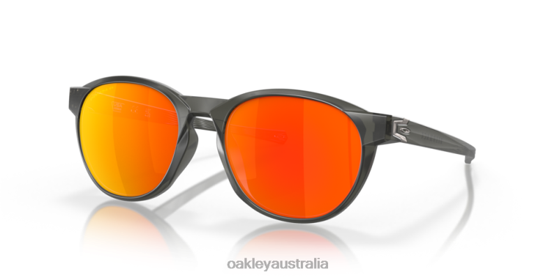 Reedmace (Low Bridge Fit) Prizm Ruby Polarized Lenses, Matte Grey Smoke Frame Oakley2ZJX659