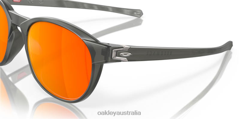 Reedmace (Low Bridge Fit) Prizm Ruby Polarized Lenses, Matte Grey Smoke Frame Oakley2ZJX659
