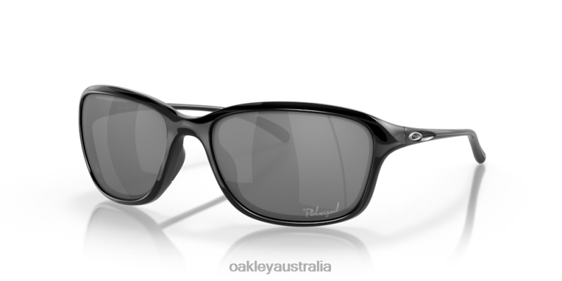 She's Unstoppable Black Iridium Polarized Lenses, Polished Black Frame Oakley2ZJX357