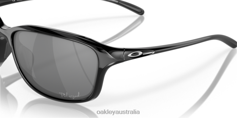 She's Unstoppable Black Iridium Polarized Lenses, Polished Black Frame Oakley2ZJX357