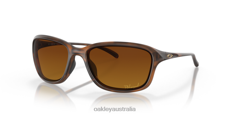 She's Unstoppable Brown Gradient Polarized Lenses, Matte Brown Tortoise Frame Oakley2ZJX355