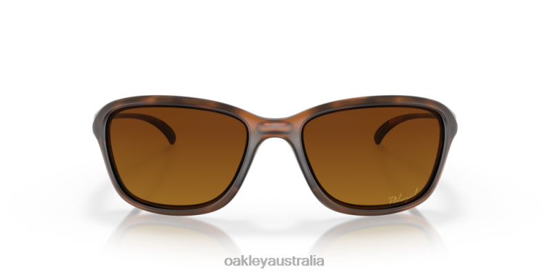 She's Unstoppable Brown Gradient Polarized Lenses, Matte Brown Tortoise Frame Oakley2ZJX355