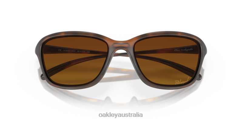 She's Unstoppable Brown Gradient Polarized Lenses, Matte Brown Tortoise Frame Oakley2ZJX355