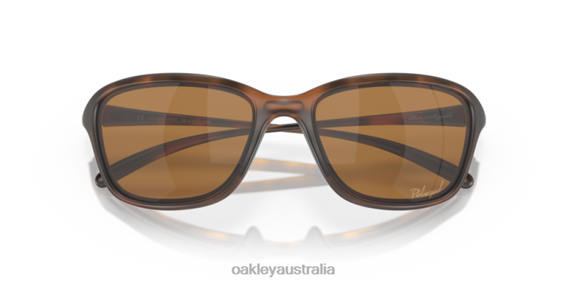 She's Unstoppable Tungsten Iridium Polarized Lenses, Matte Brown Tortoise Frame Oakley2ZJX356