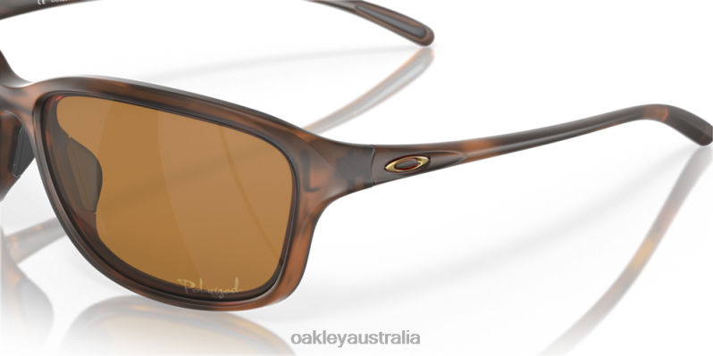She's Unstoppable Tungsten Iridium Polarized Lenses, Matte Brown Tortoise Frame Oakley2ZJX356