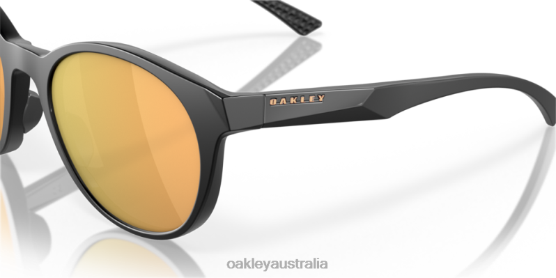 Spindrift Prizm Rose Gold Polarized Lenses, Matte Black Frame Oakley2ZJX1086