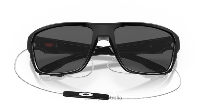 Split Shot Prizm Black Polarized Lenses, Matte Black Frame Oakley2ZJX301