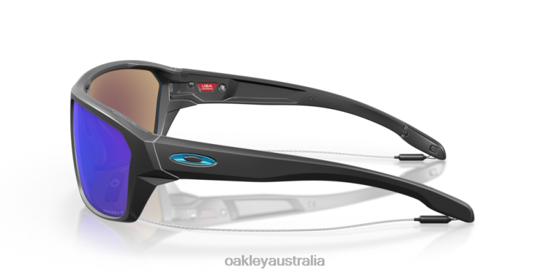 Split Shot Prizm Sapphire Polarized Lenses, Matte Black Frame Oakley2ZJX302