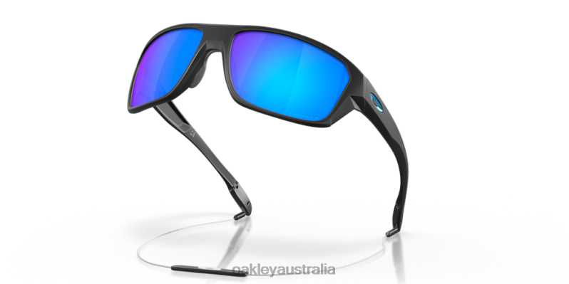 Split Shot Prizm Sapphire Polarized Lenses, Matte Black Frame Oakley2ZJX302