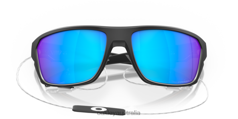 Split Shot Prizm Sapphire Polarized Lenses, Matte Black Frame Oakley2ZJX302