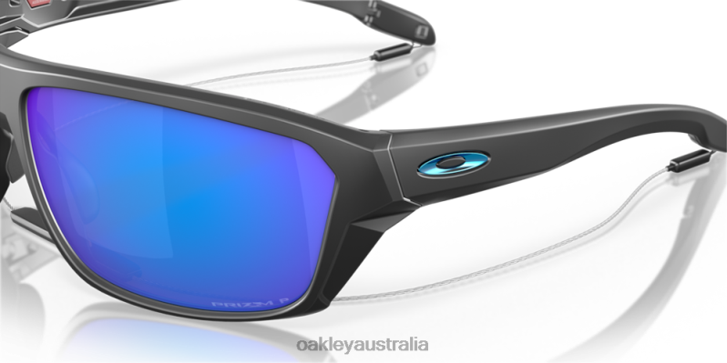 Split Shot Prizm Sapphire Polarized Lenses, Matte Black Frame Oakley2ZJX302