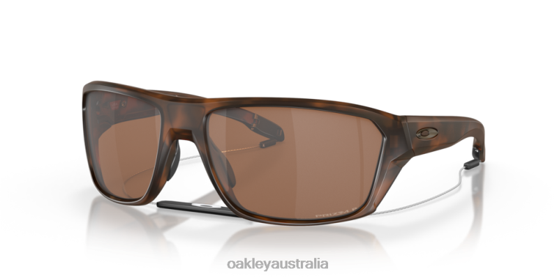 Split Shot Prizm Tungsten Polarized Lenses, Matte Tortoise Frame Oakley2ZJX297