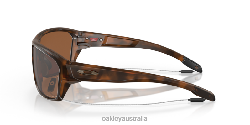 Split Shot Prizm Tungsten Polarized Lenses, Matte Tortoise Frame Oakley2ZJX297