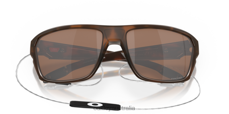 Split Shot Prizm Tungsten Polarized Lenses, Matte Tortoise Frame Oakley2ZJX297