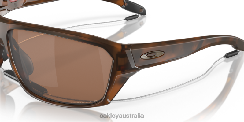 Split Shot Prizm Tungsten Polarized Lenses, Matte Tortoise Frame Oakley2ZJX297