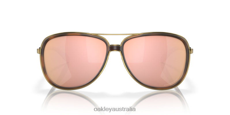 Split Time Prizm Rose Gold Polarized Lenses, Brown Tortoise Frame Oakley2ZJX438