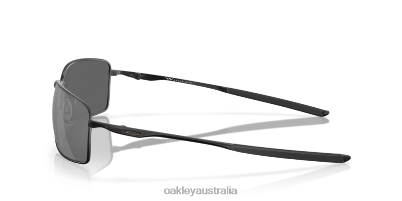 Square Wire Black Iridium Polarized Lenses, Matte Black Frame Oakley2ZJX496