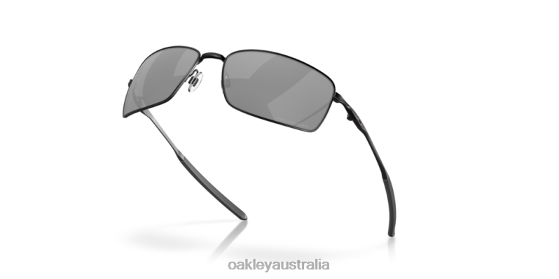 Square Wire Black Iridium Polarized Lenses, Matte Black Frame Oakley2ZJX496