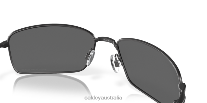 Square Wire Black Iridium Polarized Lenses, Matte Black Frame Oakley2ZJX496