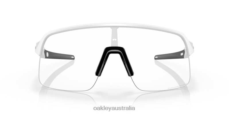 Sutro Lite Clear To Black Iridium Photochromic Lenses, Matte White Frame Oakley2ZJX231