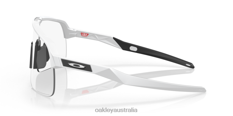 Sutro Lite Clear To Black Iridium Photochromic Lenses, Matte White Frame Oakley2ZJX231