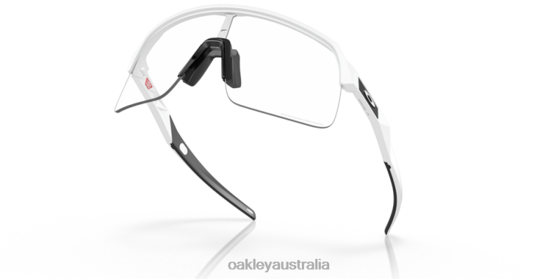 Sutro Lite Clear To Black Iridium Photochromic Lenses, Matte White Frame Oakley2ZJX231