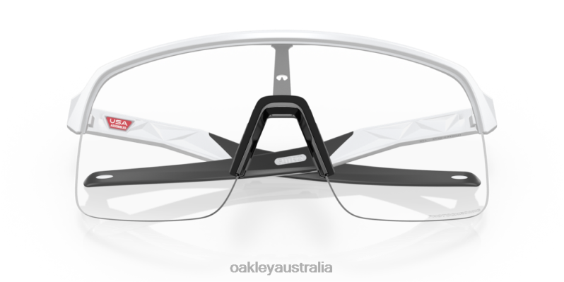 Sutro Lite Clear To Black Iridium Photochromic Lenses, Matte White Frame Oakley2ZJX231