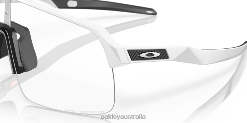Sutro Lite Clear To Black Iridium Photochromic Lenses, Matte White Frame Oakley2ZJX231