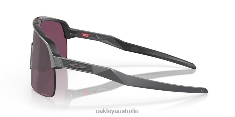 Sutro Lite (Low Bridge Fit) Prizm Road Black Lenses, Steel Frame Oakley2ZJX452