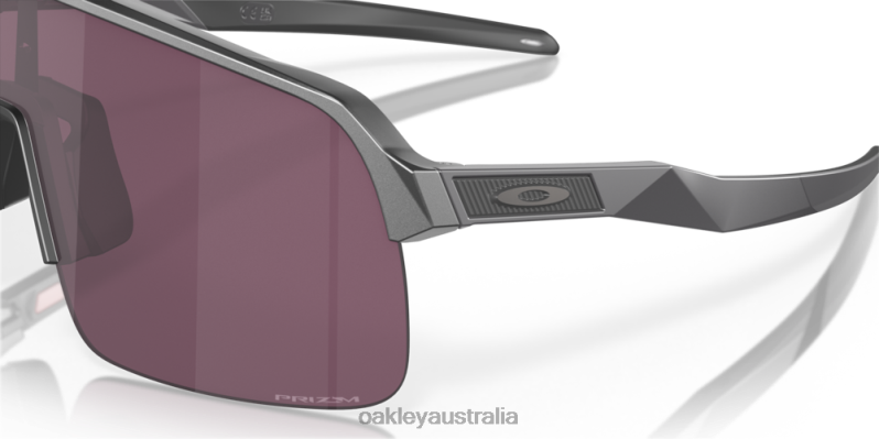 Sutro Lite (Low Bridge Fit) Prizm Road Black Lenses, Steel Frame Oakley2ZJX452