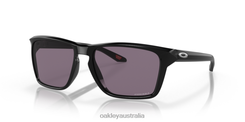 Sylas (Low Bridge Fit) Prizm Grey Lenses, Polished Black Frame Oakley2ZJX958