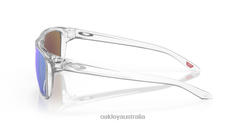 Sylas (Low Bridge Fit) Prizm Sapphire Lenses, Polished Clear Frame Oakley2ZJX962