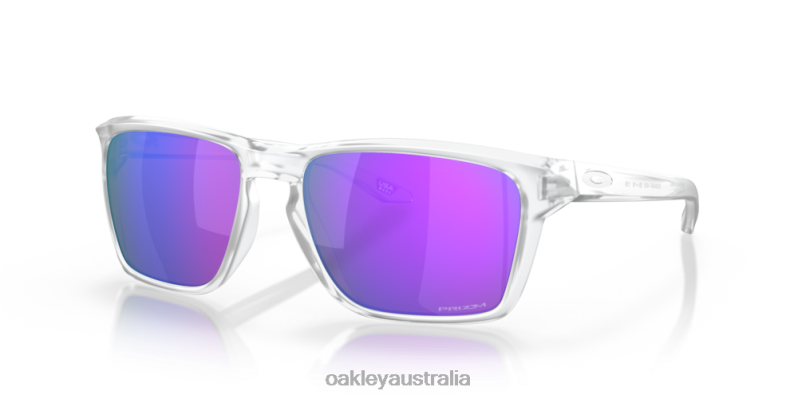 Sylas (Low Bridge Fit) Prizm Violet Lenses, Matte Clear Frame Oakley2ZJX965