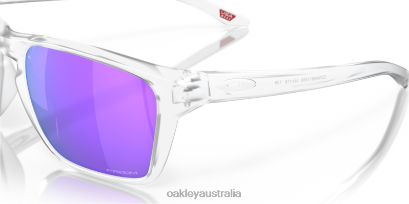 Sylas (Low Bridge Fit) Prizm Violet Lenses, Matte Clear Frame Oakley2ZJX965
