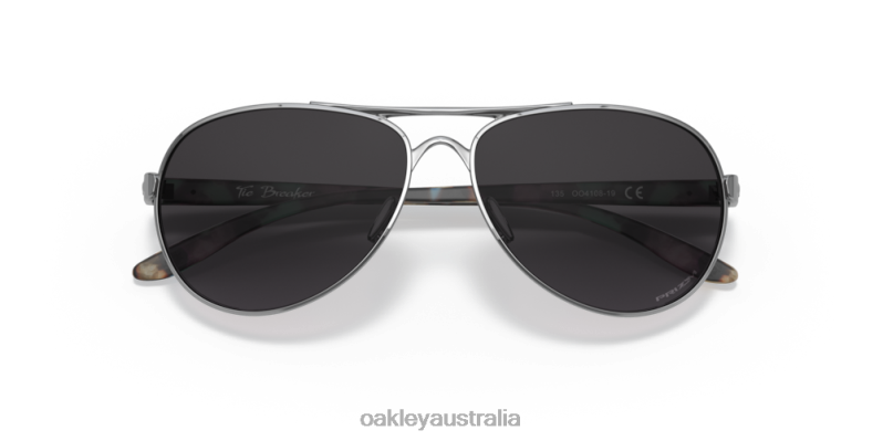 Tie Breaker Prizm Grey Gradient Lenses, Polished Chrome Frame Oakley2ZJX510