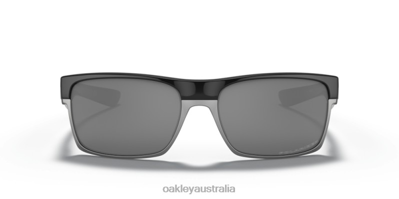 TwoFace (Low Bridge Fit) Black Iridium Polarized Lenses, Polished Black Frame Oakley2ZJX846