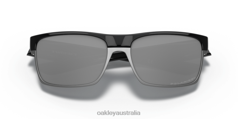 TwoFace (Low Bridge Fit) Black Iridium Polarized Lenses, Polished Black Frame Oakley2ZJX846
