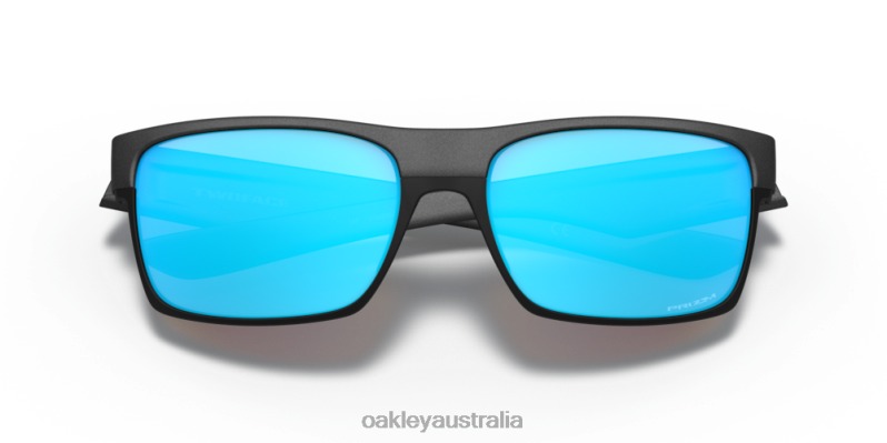 TwoFace (Low Bridge Fit) Prizm Sapphire Lenses, Steel Frame Oakley2ZJX848