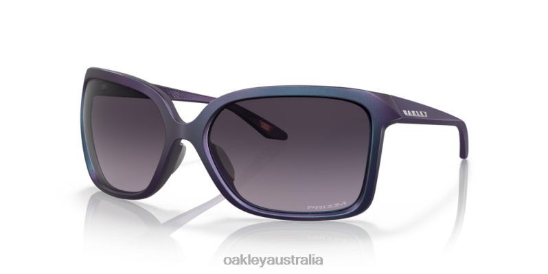 Wildrye Prizm Grey Gradient Lenses, Matte Cyan/Purple Colorshift Frame Oakley2ZJX293