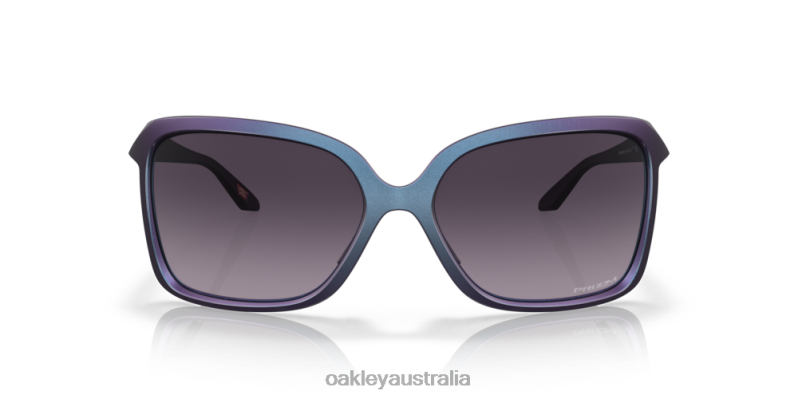 Wildrye Prizm Grey Gradient Lenses, Matte Cyan/Purple Colorshift Frame Oakley2ZJX293