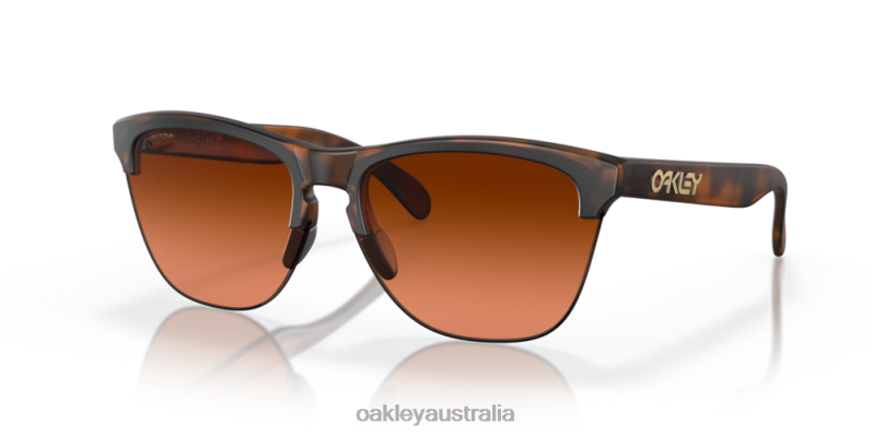Frogskins Lite Prizm Brown Gradient Lenses, Matte Brown Tortoise Frame Oakley2ZJX214