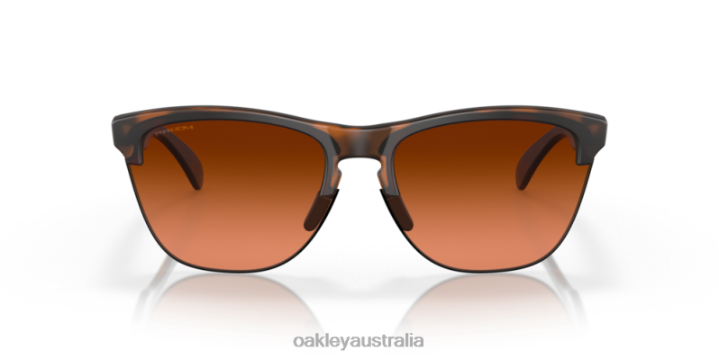 Frogskins Lite Prizm Brown Gradient Lenses, Matte Brown Tortoise Frame Oakley2ZJX214