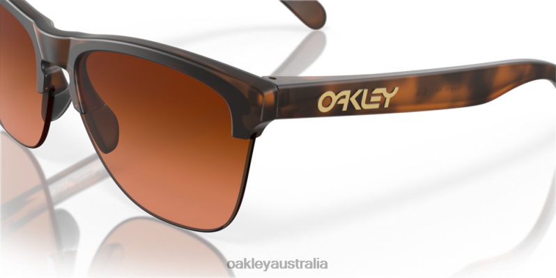 Frogskins Lite Prizm Brown Gradient Lenses, Matte Brown Tortoise Frame Oakley2ZJX214