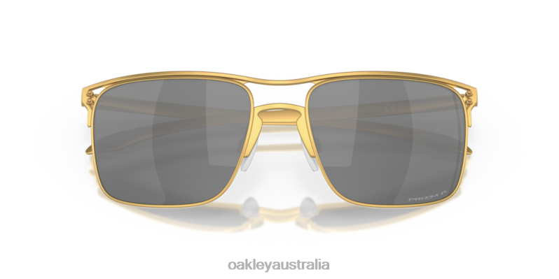 Holbrook TI Prizm Black Polarized Lenses, Satin Gold Frame Oakley2ZJX47