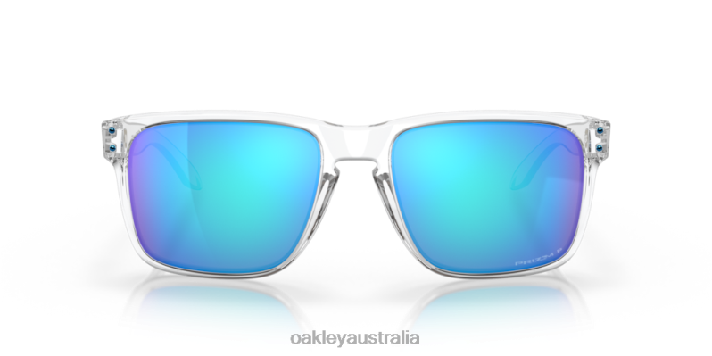 Holbrook XL Prizm Sapphire Polarized Lenses, Polished Clear Frame Oakley2ZJX6
