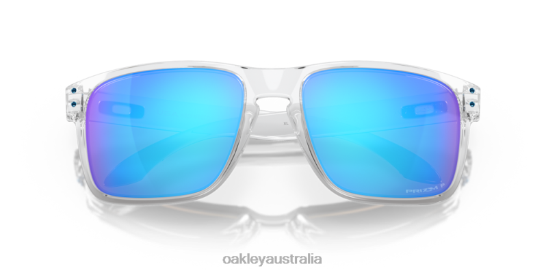 Holbrook XL Prizm Sapphire Polarized Lenses, Polished Clear Frame Oakley2ZJX6